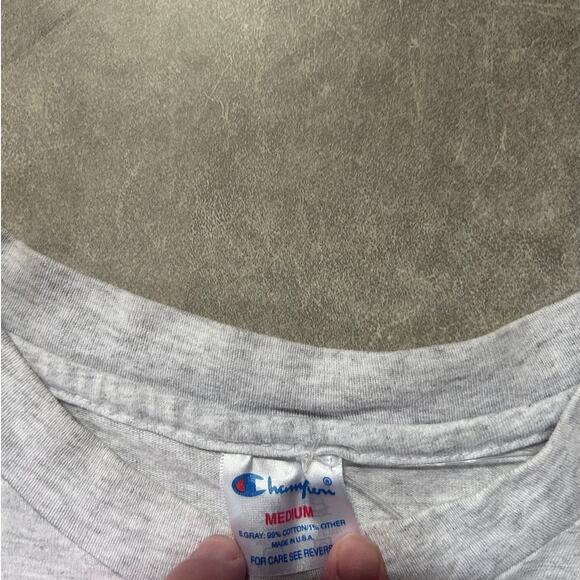 90s Vintage Cincinnati Reds Heather Gray Champion T Shirt Size M - Picture 3 of 5